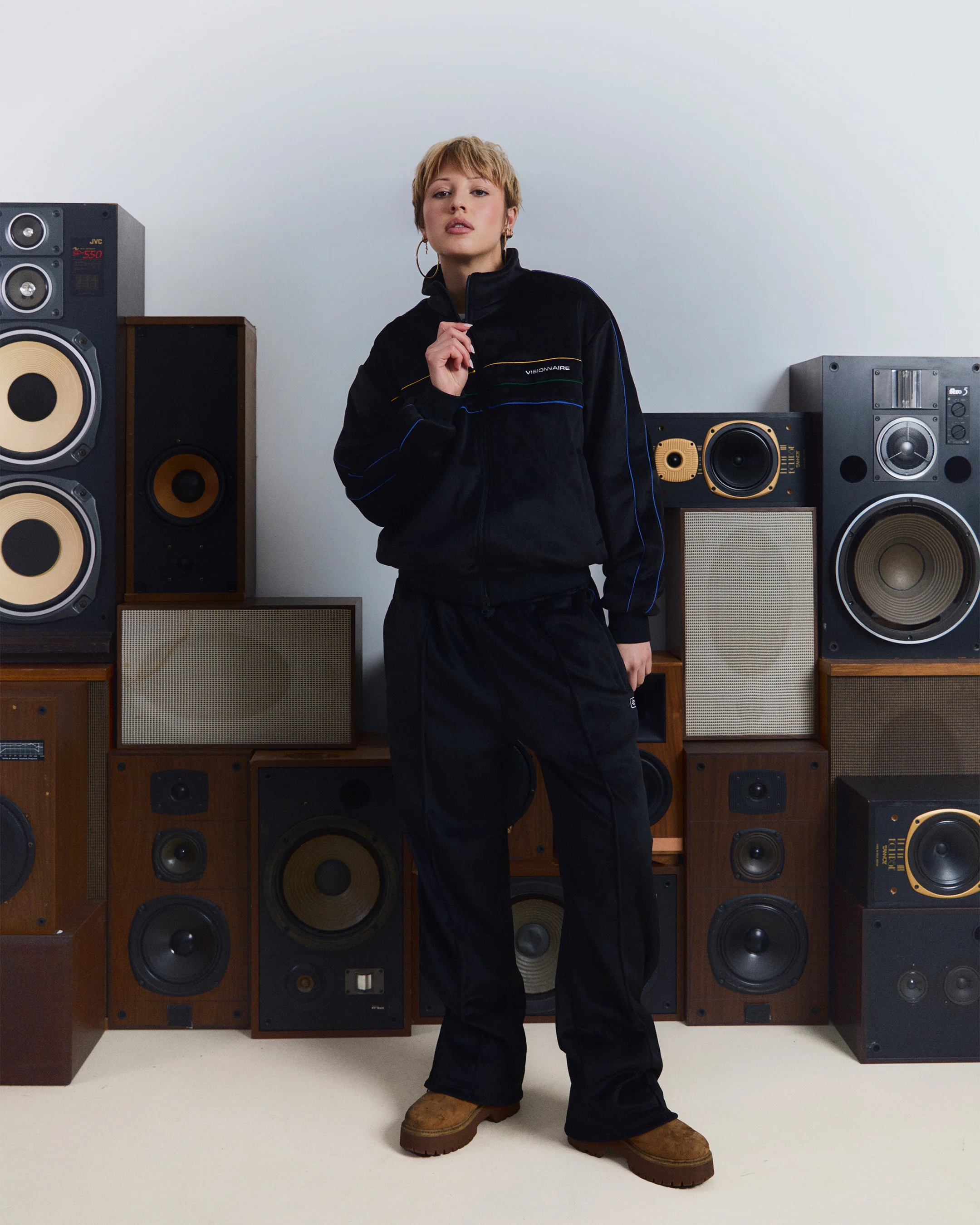 PANT PEAU DE PÊCHE NOIR - Image 3