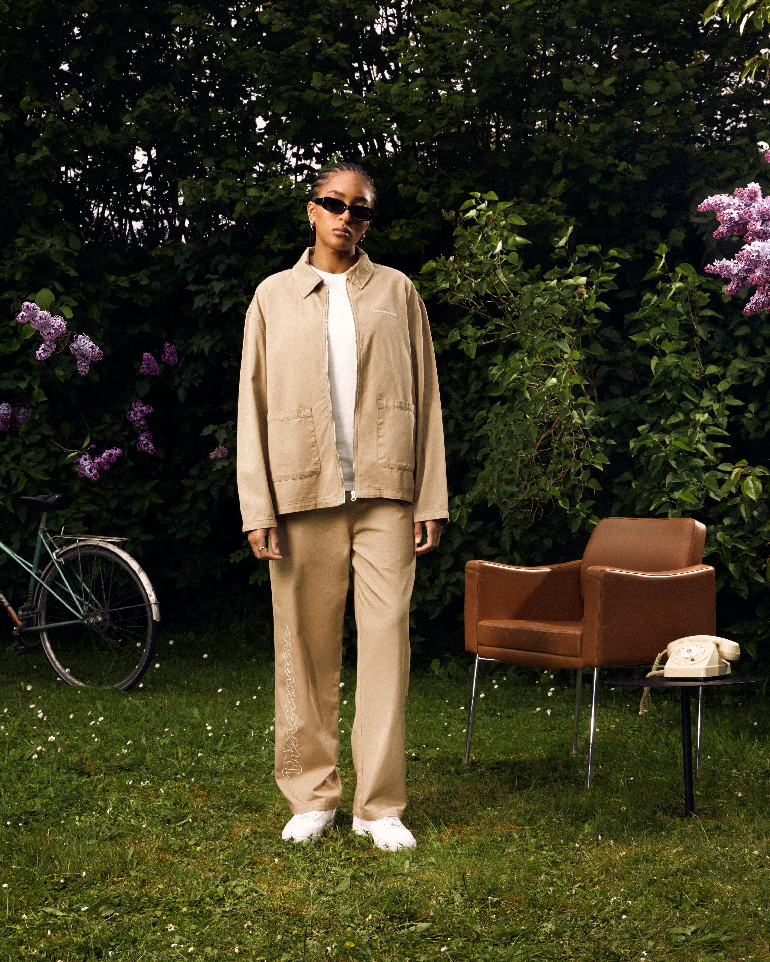 PANTALON BRODÉ VISIONNAIRE MARRON - Image 7