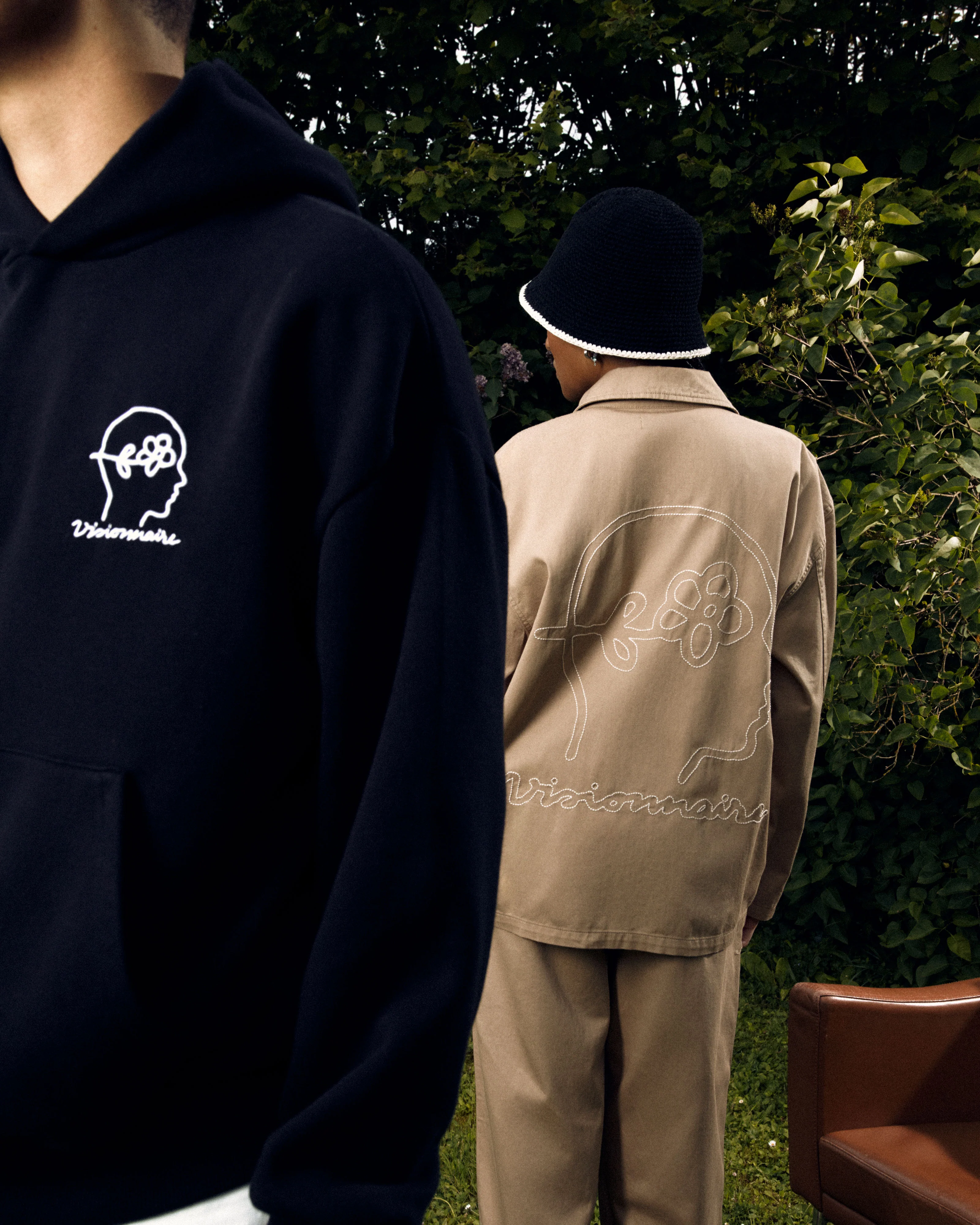 PANTALON BRODÉ VISIONNAIRE BEIGE - Image 7