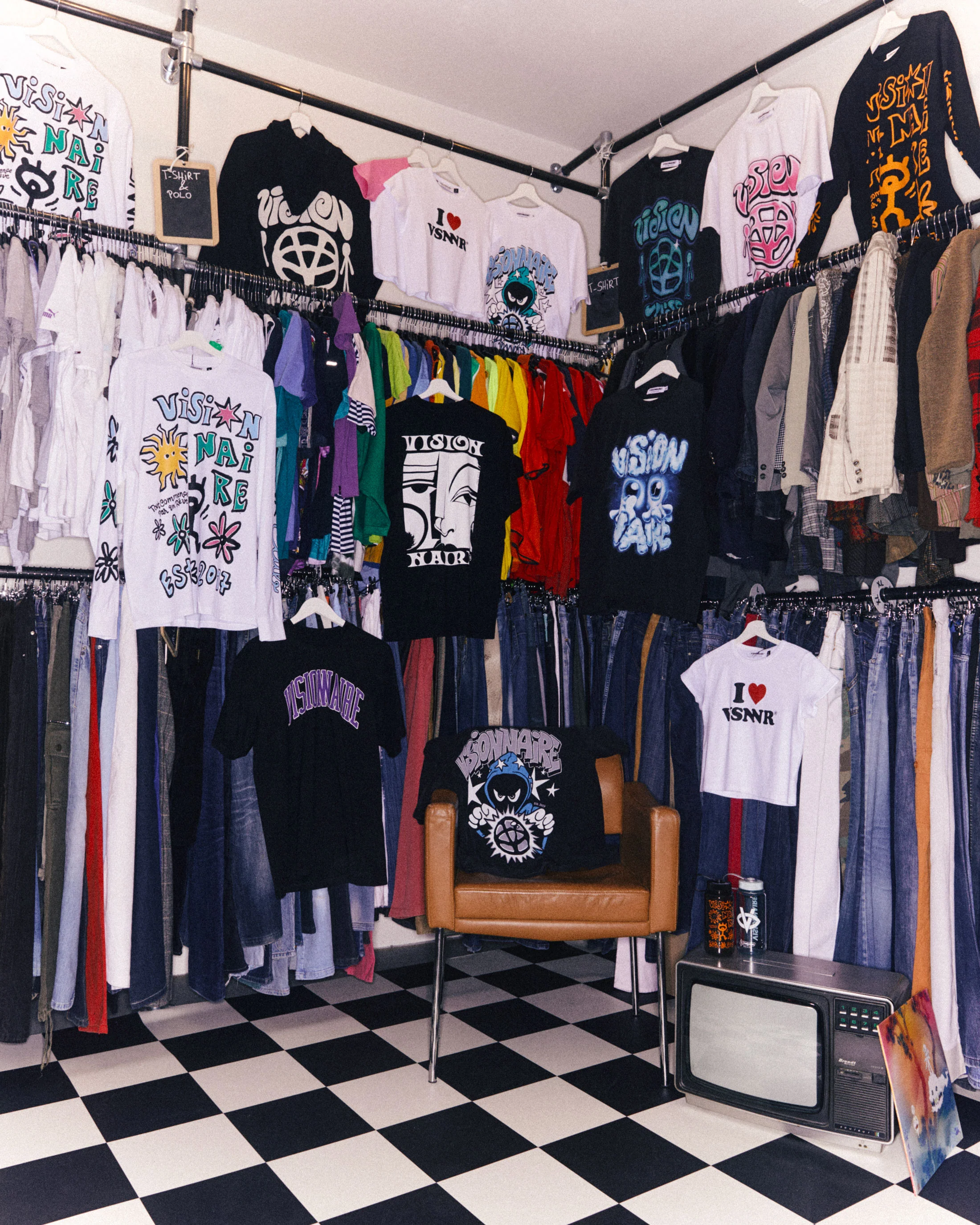 T-SHIRT ABSTRACT NOIR - Image 5